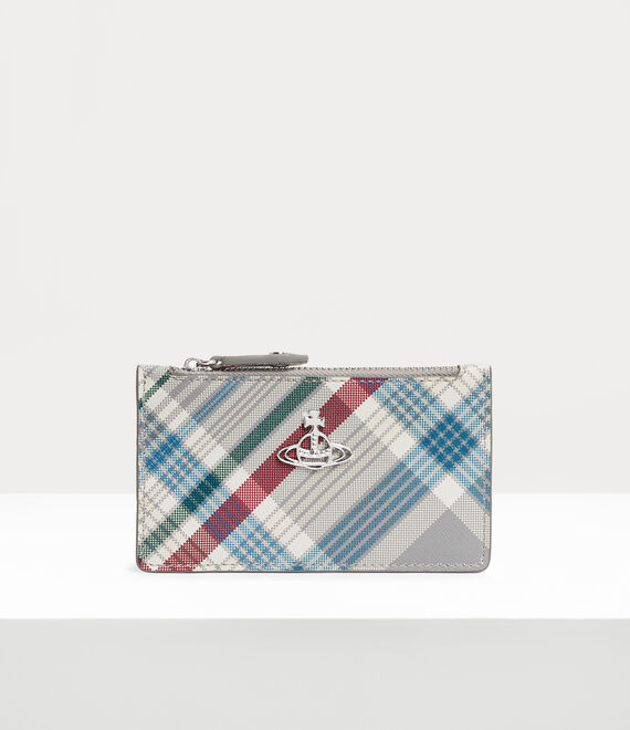 Vivienne Westwood slim lg crd hldr madras check